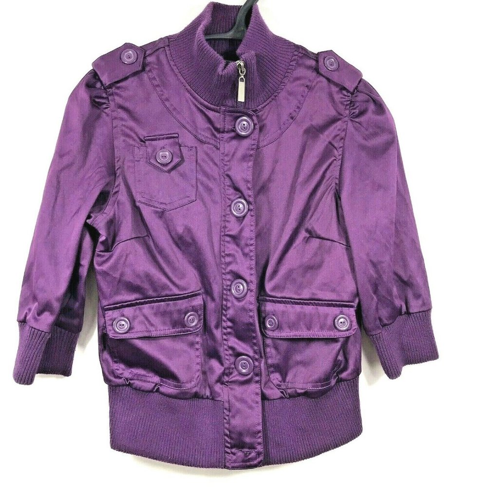 Voice Purple Military Epaulets Jacket 3/4 Banded